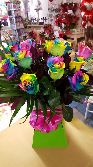 Dozen Rainbow Roses